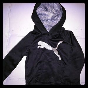 Black hologram Puma hoodie